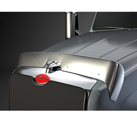 Peterbilt 567 stainless steel aeroshield deflector for semi trucks
