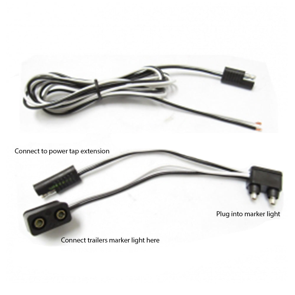 Auxiliary Lighting Power Tap with 6' Power Tap Extension Harness