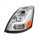 Volvo VN/VNL Projection Headlight with LED Position Light Bar