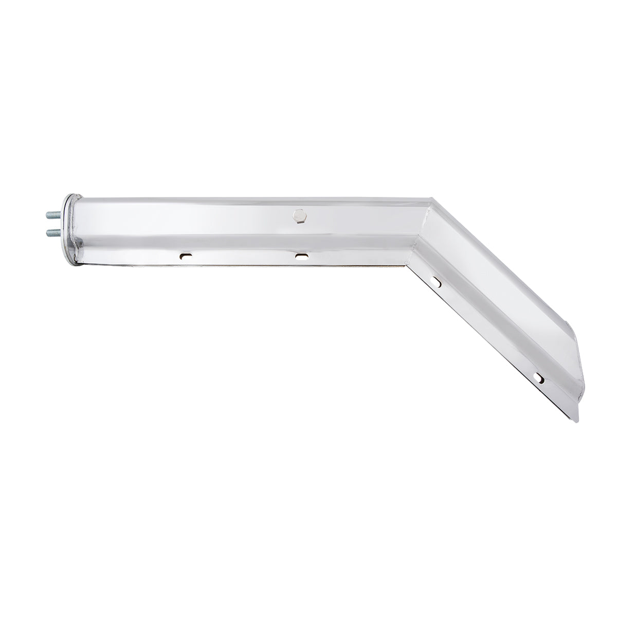 Chrome Angled Mud Flap Hangers 1-1/8" Bolt Spacing