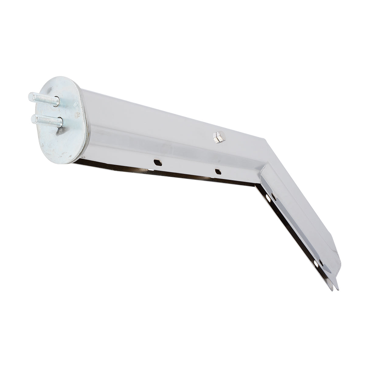 Chrome Angled Mud Flap Hangers 1-1/8" Bolt Spacing