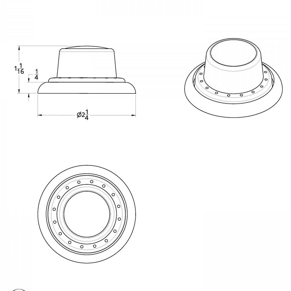 Peterbilt Chrome Dash Data Display Module Control Knob Set