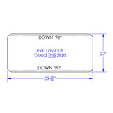 47" Smooth Aluminum Full Radius Single Axle Fender