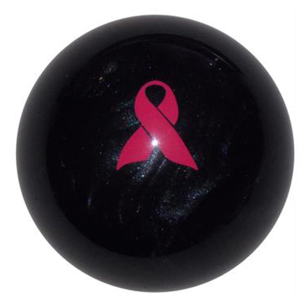 Pink Ribbon Black Pearl Air Brake Knob