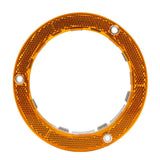 4" Round Reflective Plastic Flange Mounted Light Bezel