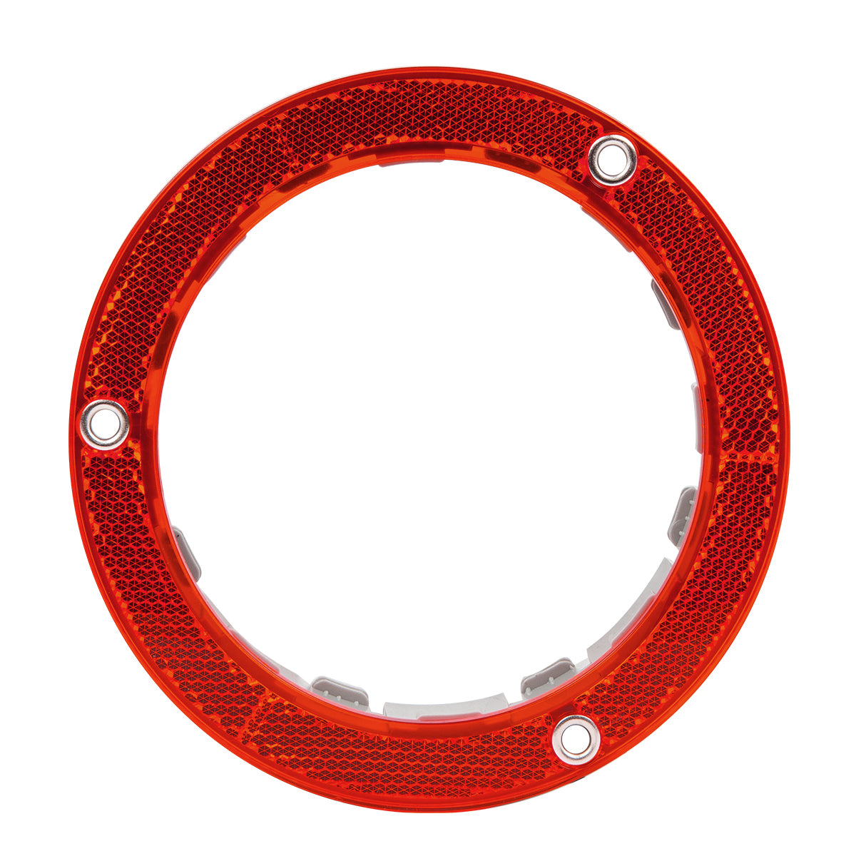 4" Round Reflective Plastic Flange Mounted Light Bezel