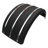 Poly Single Axle Fender with Stainless Steel Strips