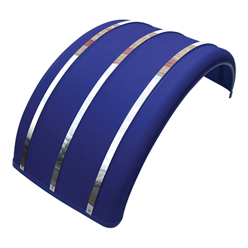 Poly Single Axle Fender with Stainless Steel Strips – Iowa 80