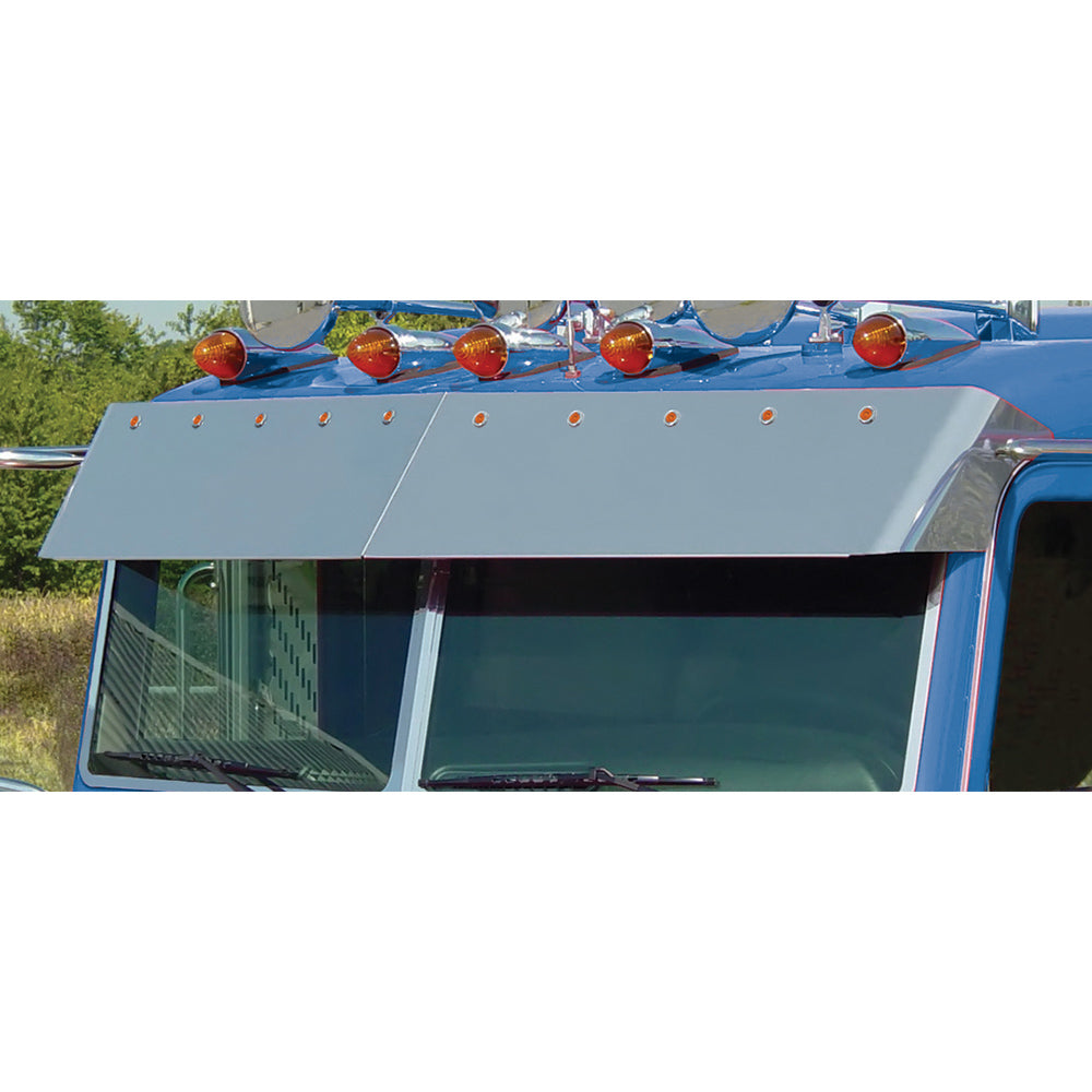 Peterbilt Multi-Fit 14" Visor with 10 Button LED