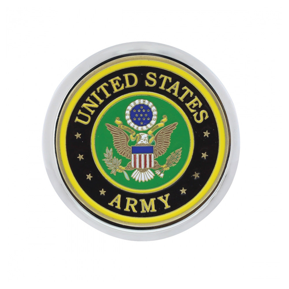 Deluxe Army Military Medallion Air Valve Knob