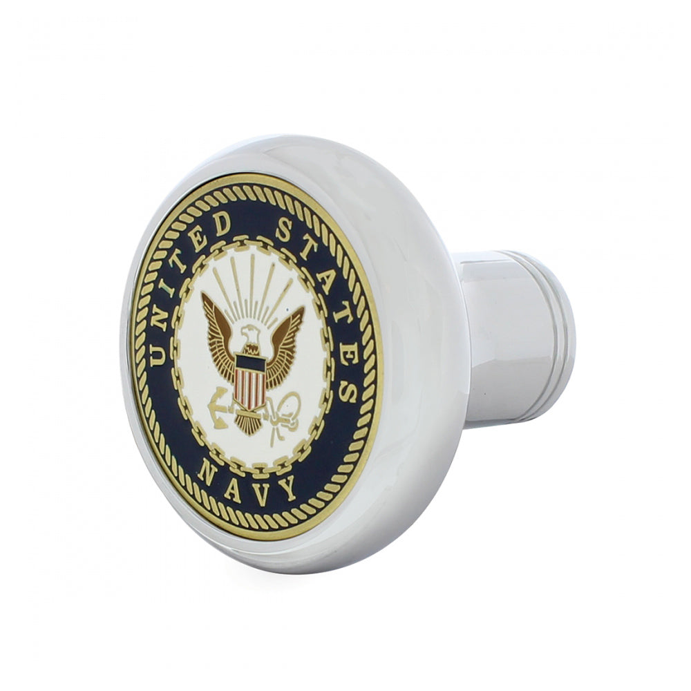 Deluxe Navy Military Medallion Air Valve Knob