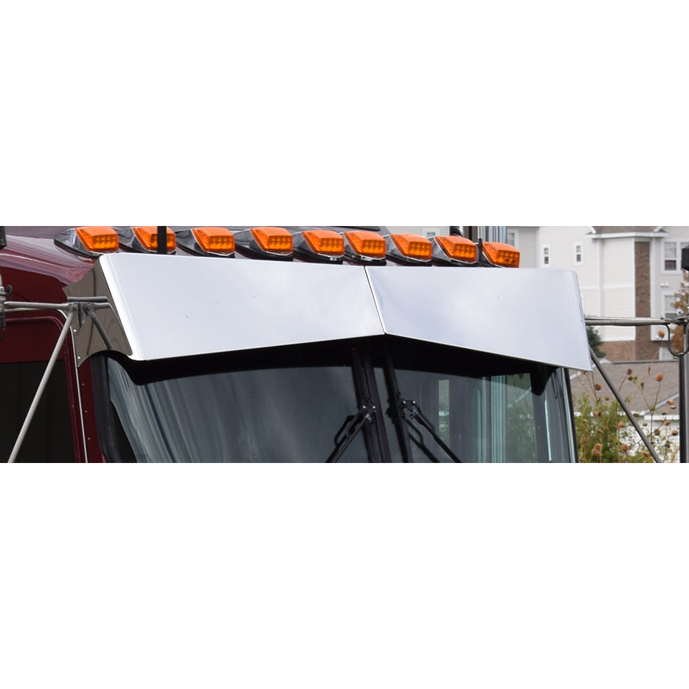 Kenworth W900 Chrome Stainless Bowtie Visor