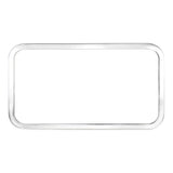 Peterbilt Stainless Rear Sleeper Window Trim