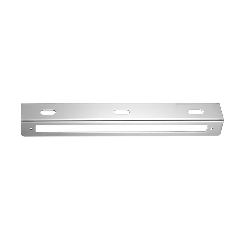 Stainless Steel 12-3/4" Light Bracket with One 12" Light Bar Cut Outs