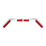 Angled Top Reflector Aluminum Mud Flap Accents