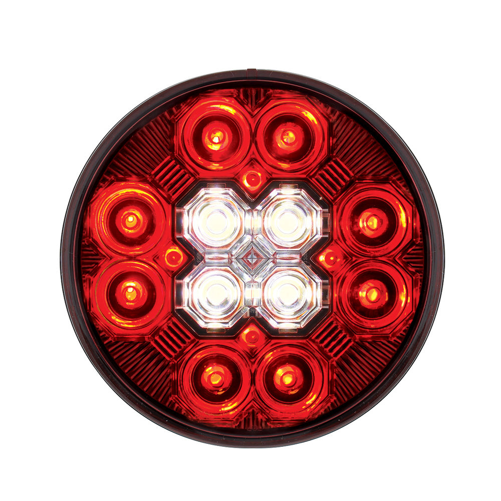 4" Combo 12 LED Stop, Turn, Tail w/ 16 LED Back-Up Light