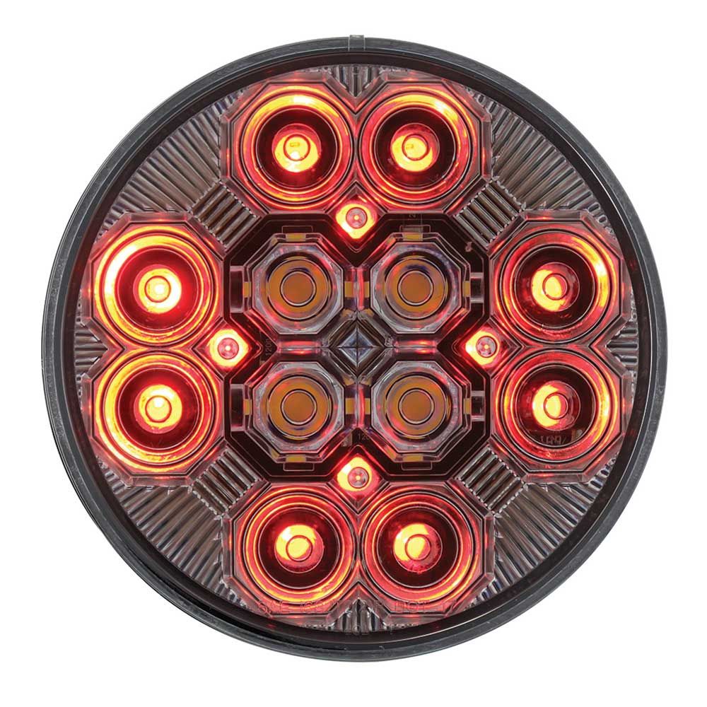 4" Combo 12 LED Stop, Turn, Tail w/ 16 LED Back-Up Light