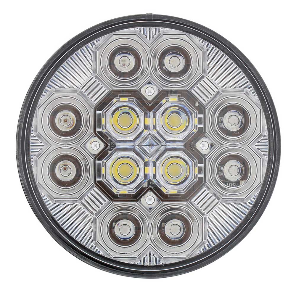 4" Combo 12 LED Stop, Turn, Tail w/ 16 LED Back-Up Light