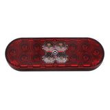 6" Red Oval Combo Stop, Turn, Tail Back-Up LED Light