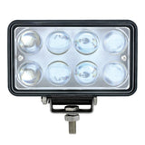 8 LED Rectangular Work Light with Projector Lens