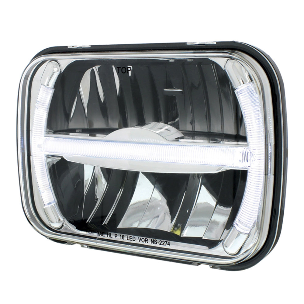 5" x 7" LED Headlight with LED Position Bar