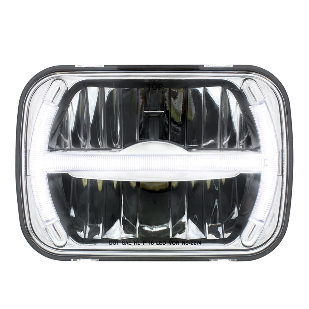 5" x 7" LED Headlight with LED Position Bar