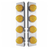 Peterbilt Front Air Cleaner Light Bars with 8 Dual Function Watermelon LED Lights
