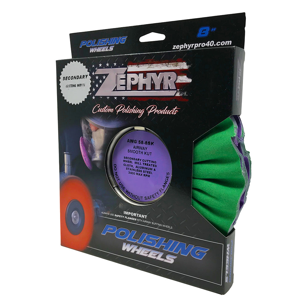 Zephyr 8" Smooth Kut Secondary Polishing Wheel