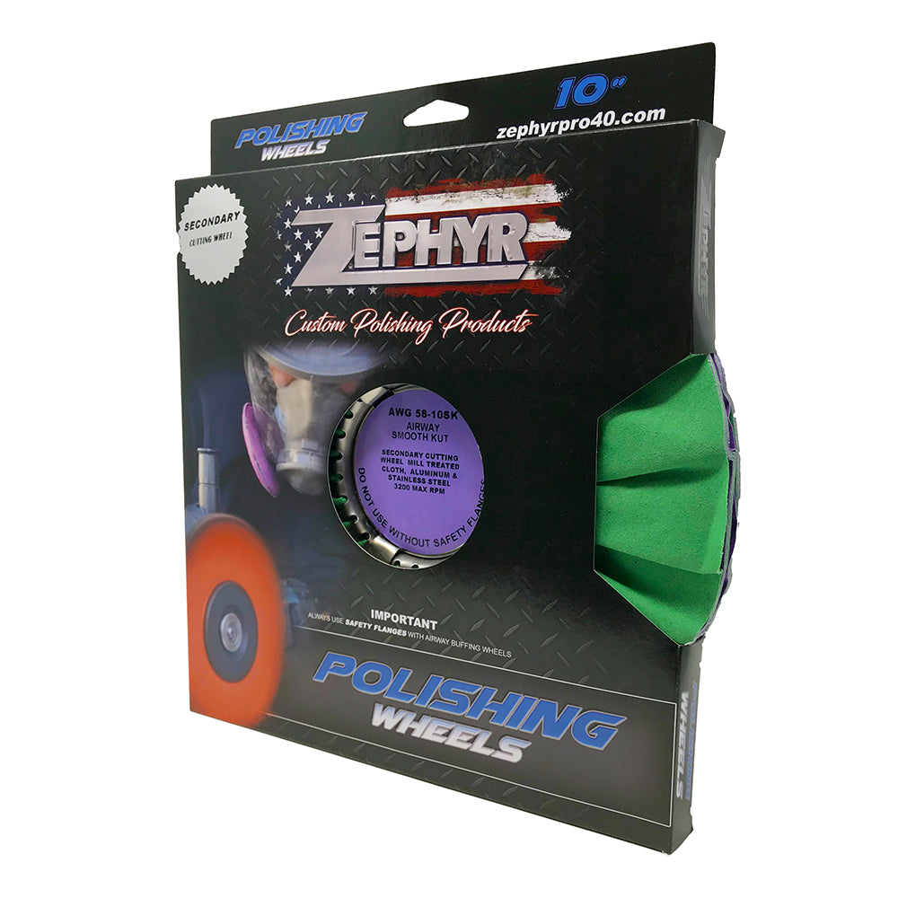 Zephyr 10" Smooth Kut Secondary Polishing Wheel