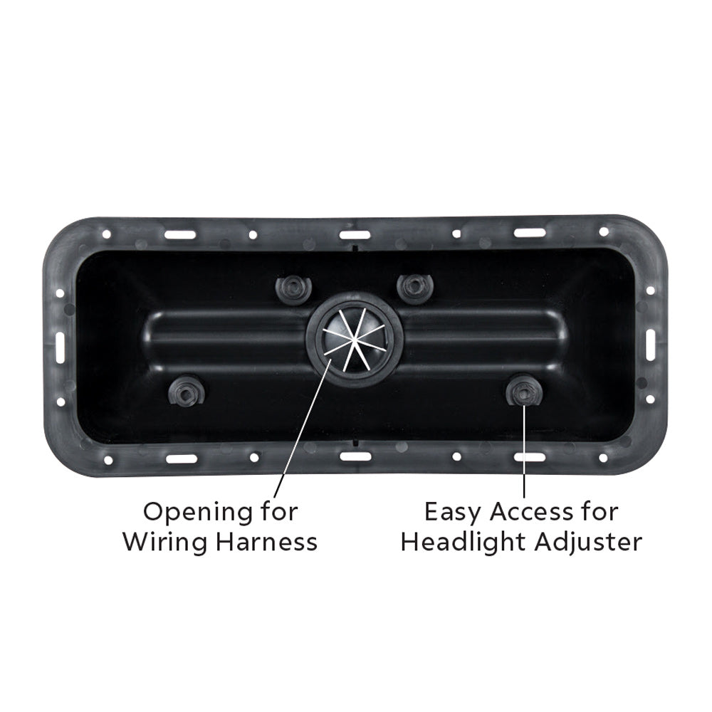 PB, KW, FL and WS High Power Blackout Projection LED Headlight with Turn Signal and Position Light Bar