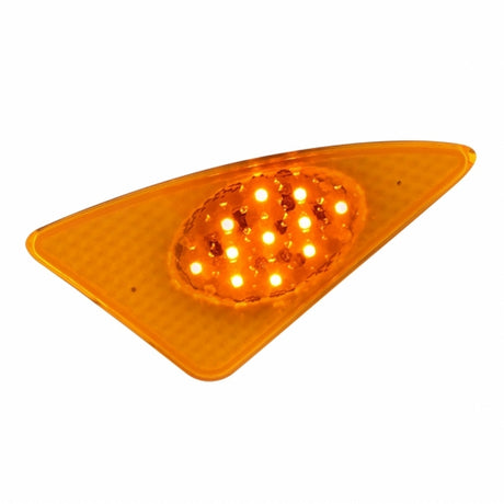 Kenworth 2007 and newer 11 amber LED fender signal light for semi trucks