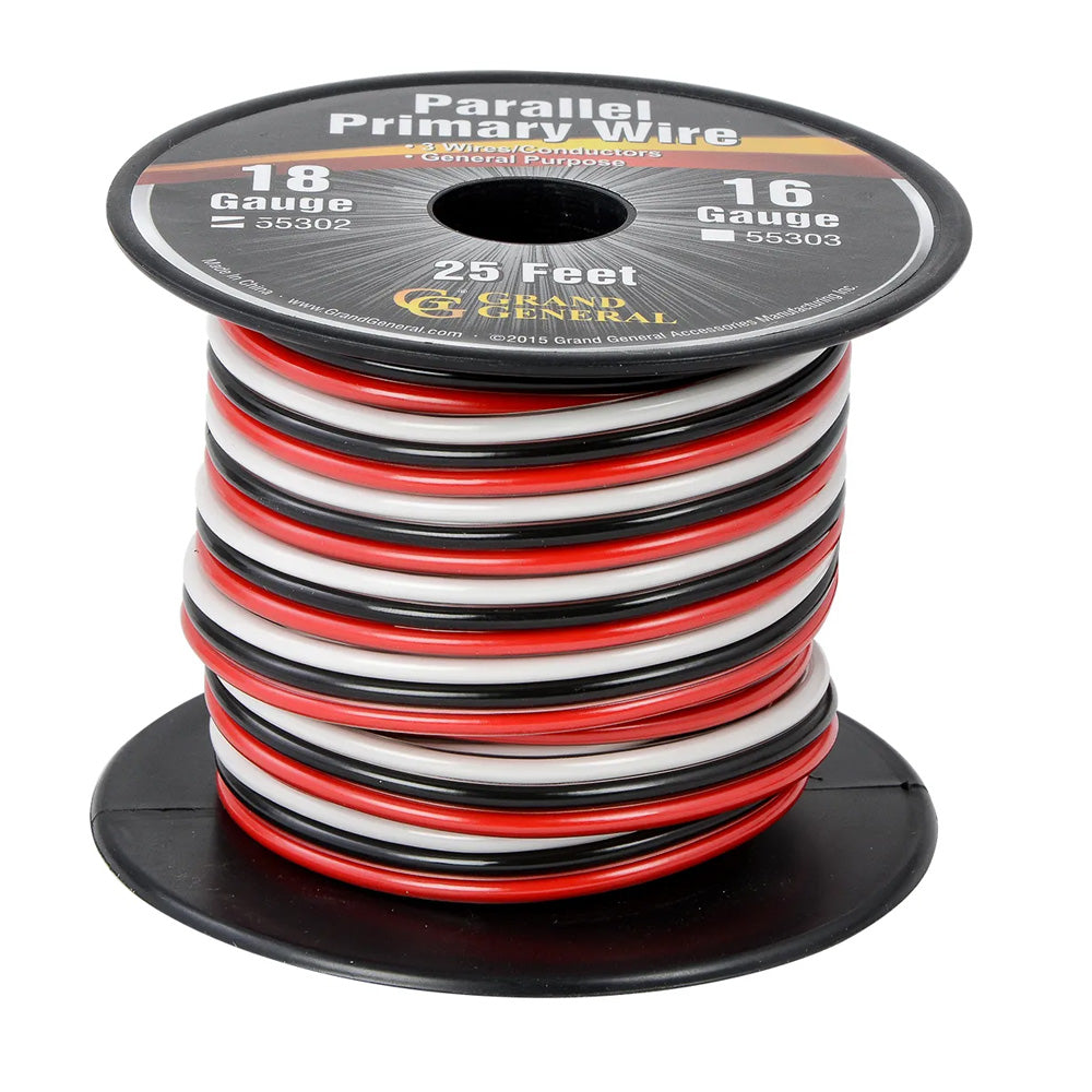 18G 3 Wire Parallel Primary 25FT Roll