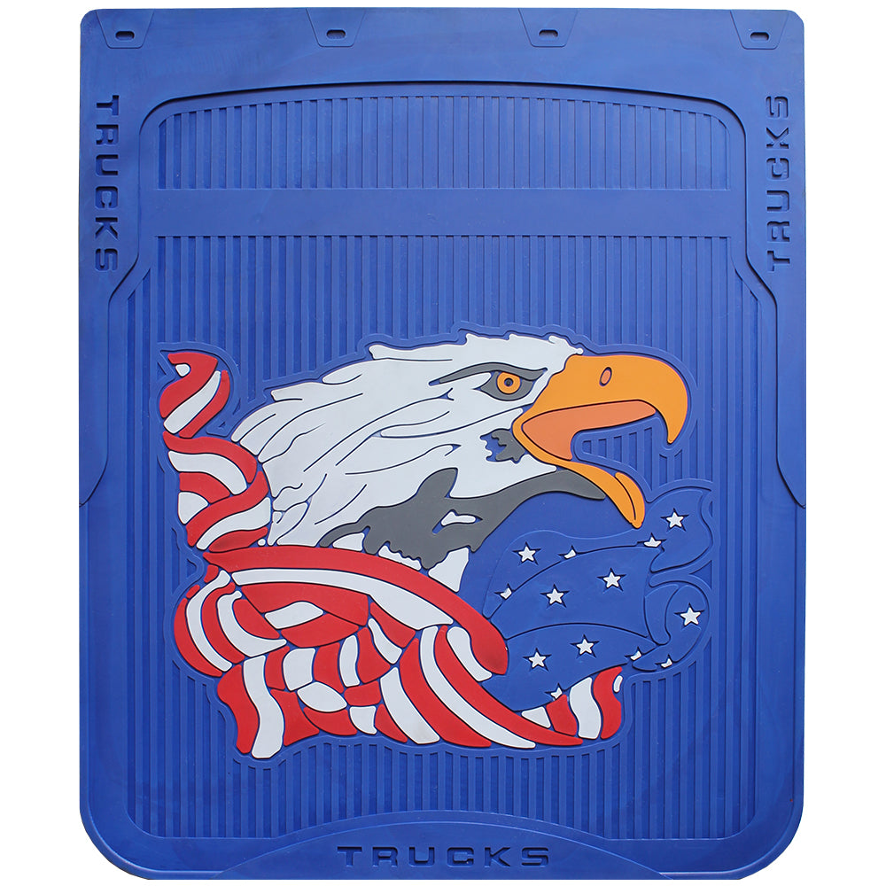 24" x 30" Blue Eagle & American Flag Mud Flaps (PR)
