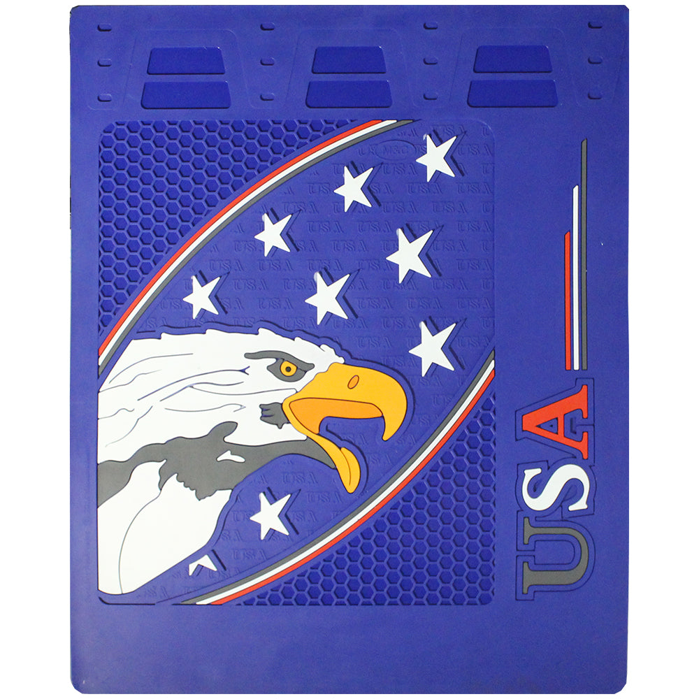 24" x 30" Blue Rubber USA Eagle Mud Flaps (PR)