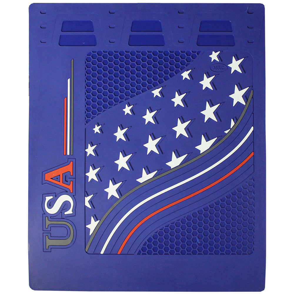 24" x 30" Blue Rubber USA Mud Flaps (PR)