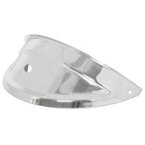 7" Chrome Headlight Visor with 5/16" Hole