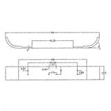 13" Set Forward Kenworth T300 Chrome Bumper