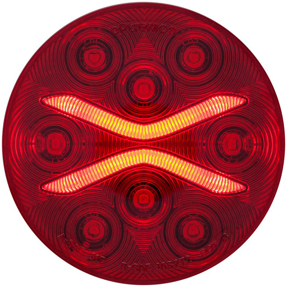 Light Guide 4" Red 12 LED Stop/Tail/Turn Light