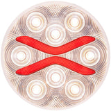 Light Guide 4" White & Red 12 LED Back-Up Light