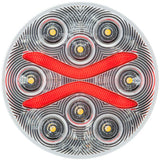 Light Guide 4" White & Red 12 LED Back-Up Light