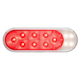 6" White & Red 16 LED Oval Stop/Turn/Tail and Back-up Light