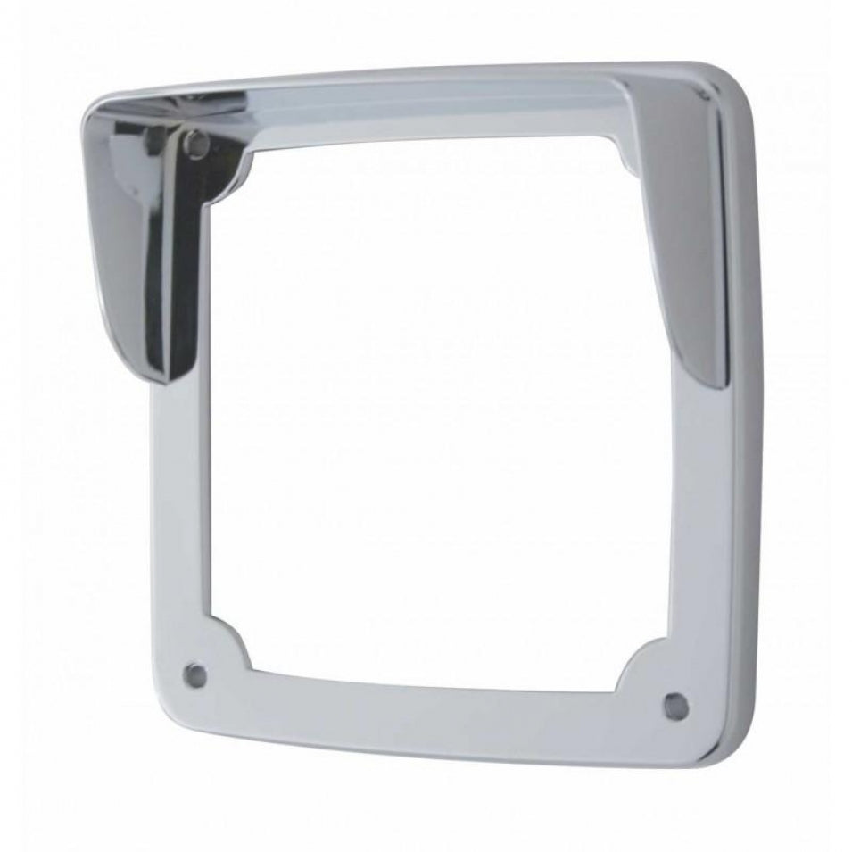 Square Chrome Bezel & Visor for Double Face Lights