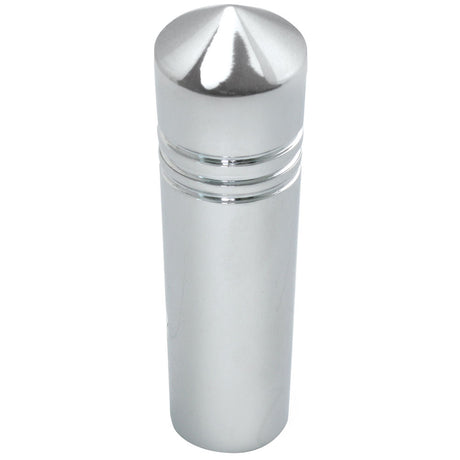 Peterbilt 1-7/8" chrome toggle switch extensions, close-up