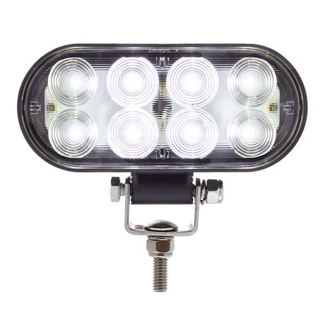 5-3/4" 8 LED oval wide angle driving and work light