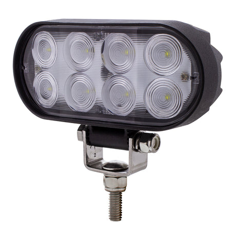 5-3/4" 8 LED oval wide angle driving and work light, close-up