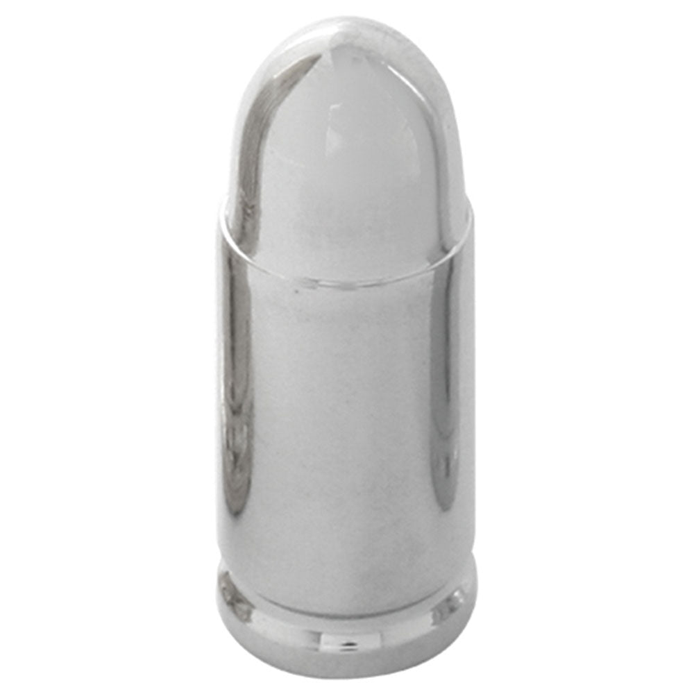 Chrome Short Bullet Valve Caps (4 PK)