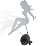 Chrome Sitting Ladies Suction Cup Mount
