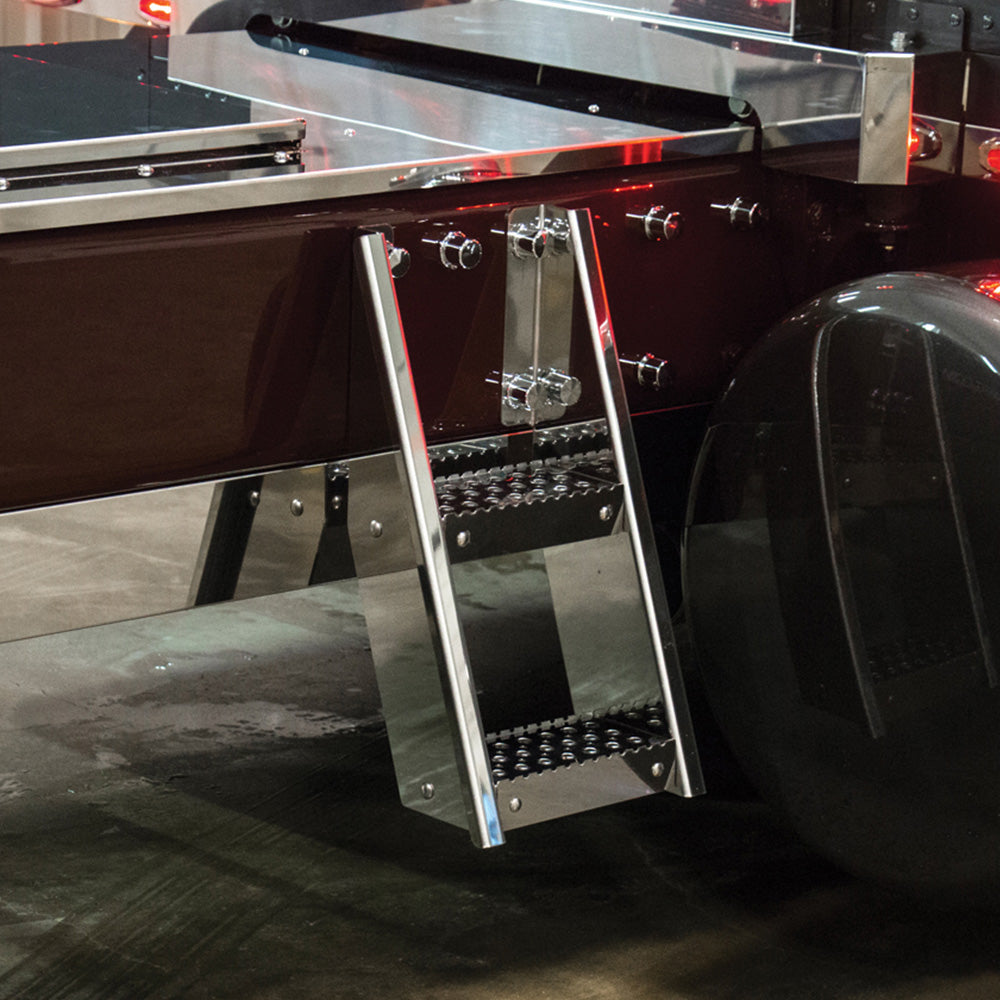 Steel Rear Frame Peterbilt 304 Stainless Steel Rear Frame Step – Iowa 80