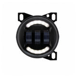 4-1/4" Black LED Fog Light with LED Light Bar