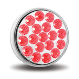 4" Dual Revolution Red/White LED Light, Grote Plug